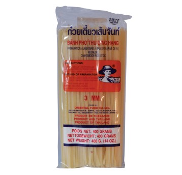 Makaron ryżowy Farmer PHO 3mm 400g cięty