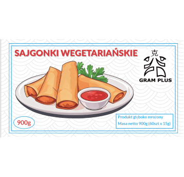 Sajgonki wegetariańskie 60x15g 900g Gram Plus